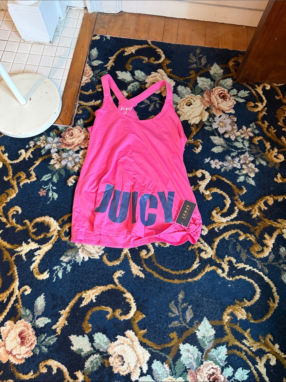 Juicy Couture Azalea Tank in hot pink. NWT. Retail 45
